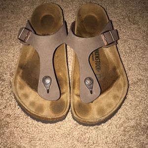Light brow Birkenstocks